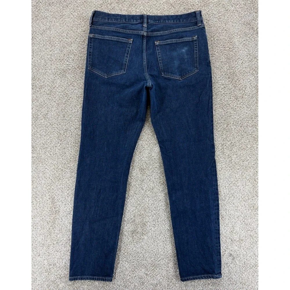 Everlane Uniform Slim 4-Way Stretch Organic Jean Mens 33x29* Blue Rinse Workwear